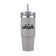 30oz. Dual Wall Stainless Steel & PP Tumbler with Clear Lid | https://www.bestnamebadges.com