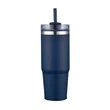 30oz. Dual Wall Stainless Steel & PP Tumbler with Clear Lid | https://www.bestnamebadges.com