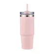 30oz. Dual Wall Stainless Steel & PP Tumbler with Clear Lid | https://www.bestnamebadges.com