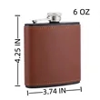 6oz Hip Flask Custom Logo | https://www.bestnamebadges.com