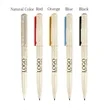 Wheat Straw Twist Pen | https://www.bestnamebadges.com
