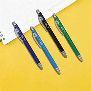 Solid Plastic Ballpoint Click Pen | https://www.bestnamebadges.com
