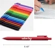 Color Push Ballpoint Pen | https://www.bestnamebadges.com