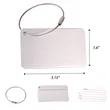 Durable Aluminum Alloy Privacy Luggage Tag | https://www.bestnamebadges.com