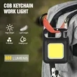 Rechargeable Mini COB Keychain LED Work Light | https://www.bestnamebadges.com
