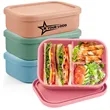Leakproof Silicone Lunch Box with 3 Compartments | https://www.bestnamebadges.com