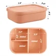 Leakproof Silicone Lunch Box with 3 Compartments | https://www.bestnamebadges.com