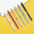 Custom ECO Wheat Straw Ballpoint Pen | https://www.bestnamebadges.com