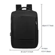 Expandable Business Laptop Backpack with USB Charging Port | https://www.bestnamebadges.com