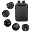 Expandable Business Laptop Backpack with USB Charging Port | https://www.bestnamebadges.com