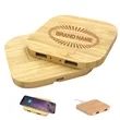 Bamboo Wireless Charger | https://www.bestnamebadges.com
