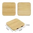 Bamboo Wireless Charger | https://www.bestnamebadges.com