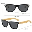 Bamboo Frame Sunglasses | https://www.bestnamebadges.com