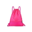 Waterproof Drawstring Backpack with Zip Pocket | https://www.bestnamebadges.com