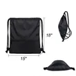 Waterproof Drawstring Backpack with Zip Pocket | https://www.bestnamebadges.com