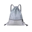 Waterproof Drawstring Backpack with Zip Pocket | https://www.bestnamebadges.com