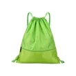 Waterproof Drawstring Backpack with Zip Pocket | https://www.bestnamebadges.com