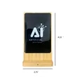 15W LED Wireless Charging Bamboo Phone Stand | https://www.bestnamebadges.com