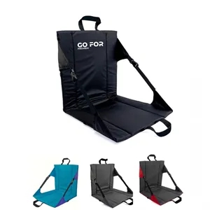Portable Stadium Seat Bleacher Cushion with Backrest