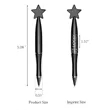 Star Shaped Pen | https://www.bestnamebadges.com