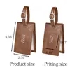 Leather Luggage Tag For Business | https://www.bestnamebadges.com