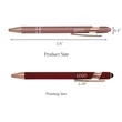 Premium Custom Metal Stylus Pen | https://www.bestnamebadges.com