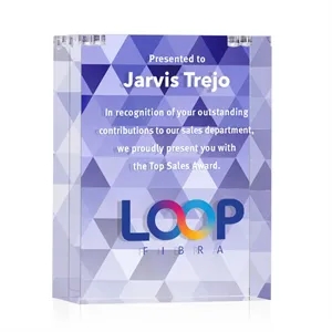 Derringer VividPrint™ Double Sided Award Components | https://www.bestnamebadges.com