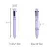 Promo 6 In 1 Multi-Color Retractable Macaron Ballpoint Pen | https://www.bestnamebadges.com