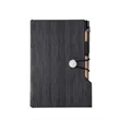 Durable Grey Board Notebook with Sticky Notes and Pen | https://www.bestnamebadges.com