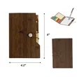 Durable Grey Board Notebook with Sticky Notes and Pen | https://www.bestnamebadges.com