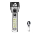 Solar Rechargeable  High-Intensity Flashlight with COB Light | https://www.bestnamebadges.com