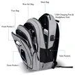 Travel Laptop Backpack with USB Charging Port | https://www.bestnamebadges.com