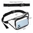 Transparent Fanny Pack with Adjustable Strap | https://www.bestnamebadges.com