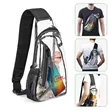 Clear PVC Crossbody Chest Bag | https://www.bestnamebadges.com