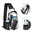 Clear PVC Crossbody Chest Bag | https://www.bestnamebadges.com