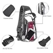 Clear PVC Crossbody Chest Bag | https://www.bestnamebadges.com