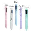 Promo 6 In 1 Multi-Color Retractable Macaron Ballpoint Pen | https://www.bestnamebadges.com
