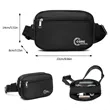 Double Layer Fanny Pack Crossbody Bag | https://www.bestnamebadges.com