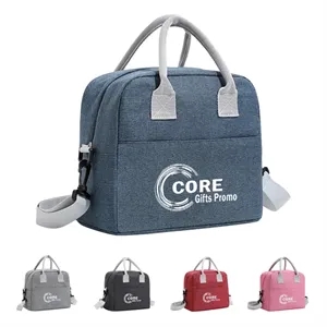 Insulated Travel Lunch Bag with Shoulder Strap