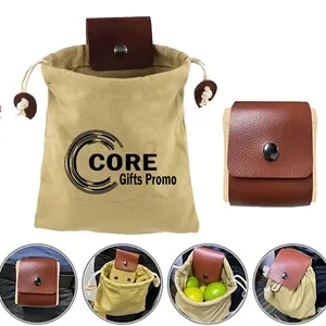 Canvas Foraging Drawstring Bag