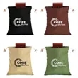 Canvas Foraging Drawstring Bag | https://www.bestnamebadges.com