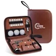 Golf Accessories Set with Leather Case | https://www.bestnamebadges.com