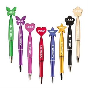 Cute Rotating Ballpoint Pens  With Cartoon Shapes