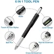 6 in 1 Multitool Tech Tool Ballpoint Pen | https://www.bestnamebadges.com