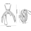 Pocket Pliers Multi-Tool Mini Folding Keychain | https://www.bestnamebadges.com