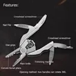 Pocket Pliers Multi-Tool Mini Folding Keychain | https://www.bestnamebadges.com