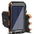 Outdoor Waterproof Solar Power Bank with Compass | https://www.bestnamebadges.com