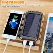 Outdoor Waterproof Solar Power Bank with Compass | https://www.bestnamebadges.com