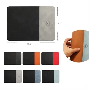 50 MOQ Multifunctional Wireless Charger Leather Mouse Pad