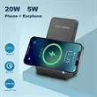 Foldable 2 in 1 Wireless Charging Station | https://www.bestnamebadges.com